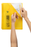 Marbig A4 20 Pocket Refillable Display Book, Translucent Yellow Cover AO2007305