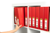 Marbig A4 3/38 Clearview Insert Cover Ringbinder - Red AO5413003B