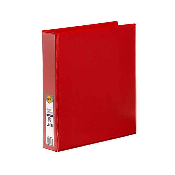 Clear View File Red Marbig A4 3/38 Clearview Insert Cover Ringbinder - Red | Files ...