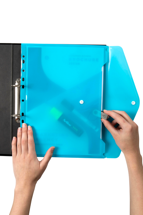 Marbig A4 Binder Document Wallet Side Opening Marine AO2025901