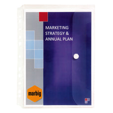 Marbig A4 Binder Wallet with Button Closure AO2015116