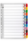 Marbig A4 Cardboard Coloured  Indices/Divider, 1-12 Tabs AO35019F