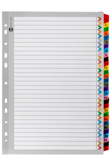 Marbig A4 Cardboard Indices/Divider, 1-31 AO35028F