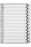 Marbig A4 Cardboard Indices/Divider, 10 Tab, Black/White AO35119F