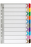 Marbig A4 Cardboard Indices/Divider, 10 Tabs AO35017F