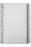 Marbig A4 Cardboard Indices/Divider, A-Z, Black/White AO35124F