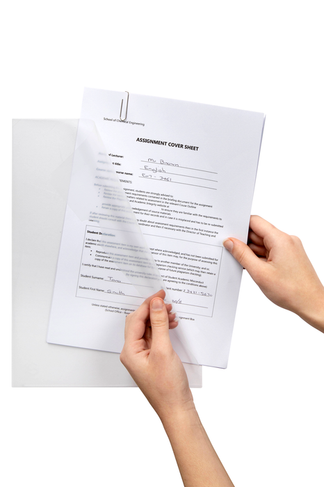 Marbig A4 Clear 180mic L Pockets 10's pack AO2004212