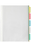 Marbig A4 Clear Polypropylene Pockets, 5 Tabs AO35080