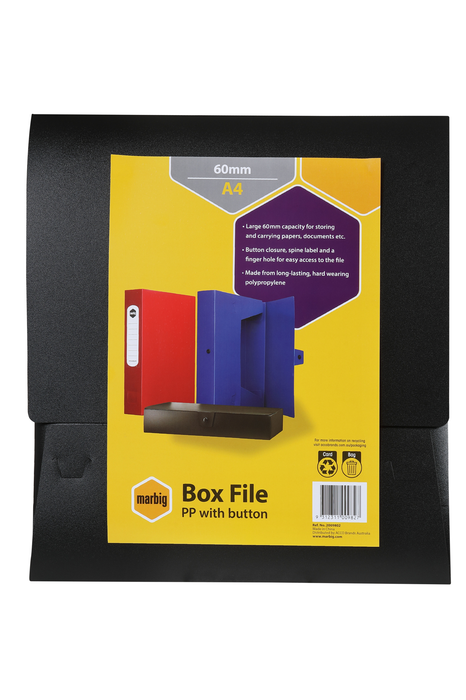 Marbig A4 Datacase 60mm Black AO2009802