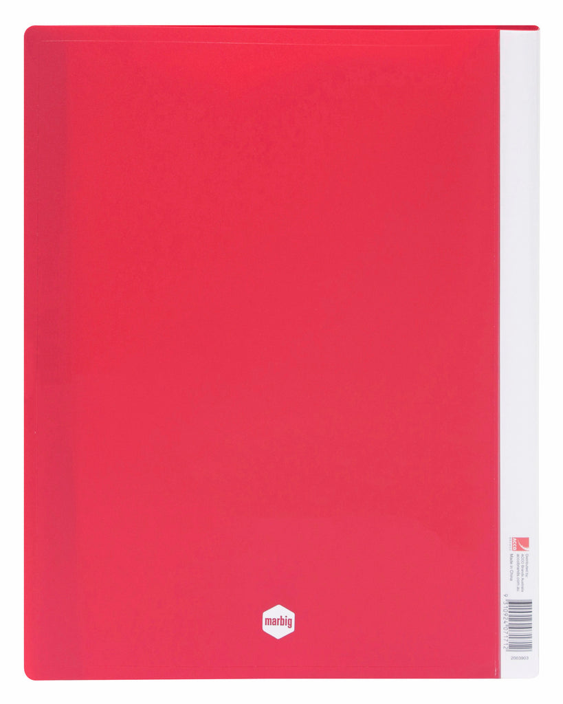 Marbig A4 Display Book 40 pocket Red | Marbig — Discount Office