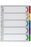 Marbig A4 Extra Wide Manilla Indices/Divider, 1-5 Tabs AO36150F