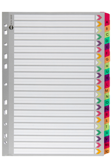 Marbig A4 Fluoro Cardboard Indices/Divider, A-Z AO36024F