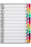 Marbig A4 Fluoro Cardboard Indices/Divider, Jan-Dec AO36029F