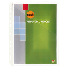 Marbig A4 Heavyweight Easy Access Sheet Protectors, 10's pack AO20620