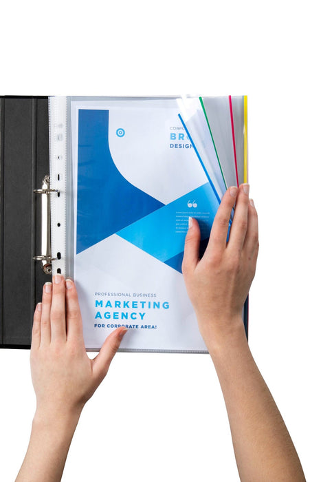 Marbig A4 Heavyweight Expanding Sheet Protectors, 10’s pack AO25200