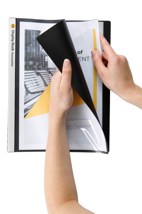 Marbig A4 Insert Cover Display Book 20 pocket Black AO2003712