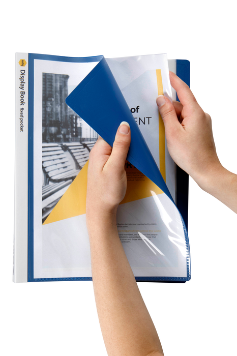 Marbig A4 Insert Cover Display Book 40 pocket Blue AO2003601