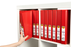Marbig A4 Insert Cover Ring Binder, 25mm 4 D Rings, Red AO5404003B