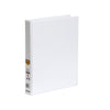 Marbig A4 Insert Cover Ring Binder, 25mm 4 D Rings, White AO5404008B