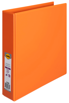 Marbig A4 Insert Cover Ring Binder, 38mm 2 D Rings, Orange AO5412006