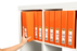 Marbig A4 Insert Cover Ring Binder, 38mm 2 D Rings, Orange AO5412006