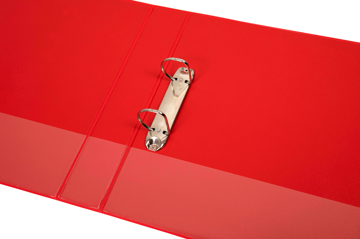 Marbig A4 Insert Cover Ring Binder, 38mm 2 D Rings, Red AO5412003B