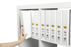 Marbig A4 Insert Cover Ring Binder, 38mm 2 D Rings, White AO5412008B
