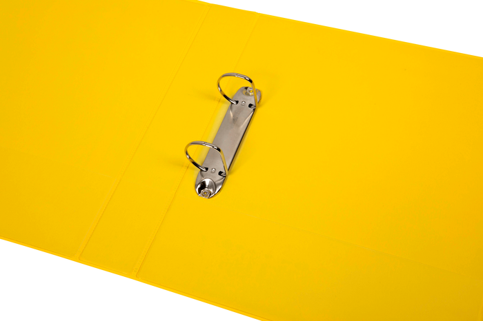 Marbig A4 Insert Cover Ring Binder, 38mm 2 D Rings, Yellow AO5412005