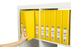 Marbig A4 Insert Cover Ring Binder, 38mm 2 D Rings, Yellow AO5412005