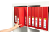 Marbig A4 Insert Cover Ring Binder, 38mm 4 D Rings, Red AO5414003B