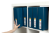 Marbig A4 Insert Cover Ring Binder, 50mm 3 D Rings, Blue AO5423001B