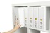 Marbig A4 Insert Cover Ring Binder, 50mm 3 D Rings, White AO5423008B