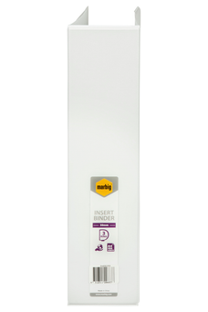 Marbig A4 Insert Cover Ring Binder, 50mm 3 D Rings, White AO5423008B