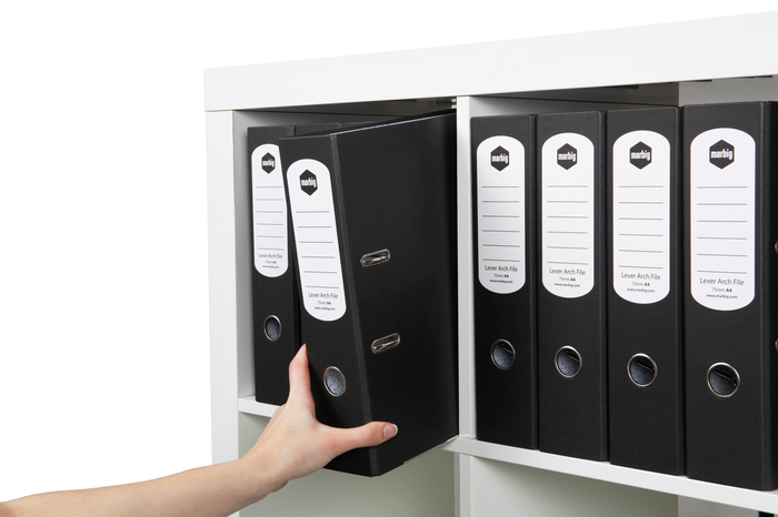 Marbig A4 Lever Arch File, Black AO63040P