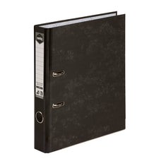Marbig A4 Lever Arch File Half Arch Reinforced Spine Black AO63072M