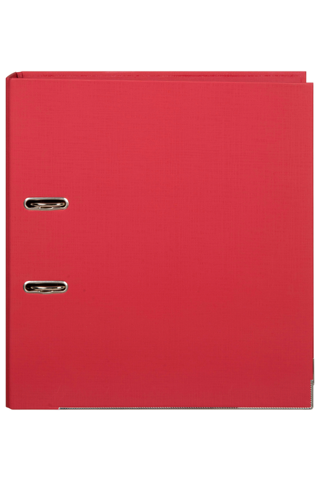 Marbig A4 Polyethylene (PE) Lever Arch File With Linen Finish Cover Deep Red AO6601016