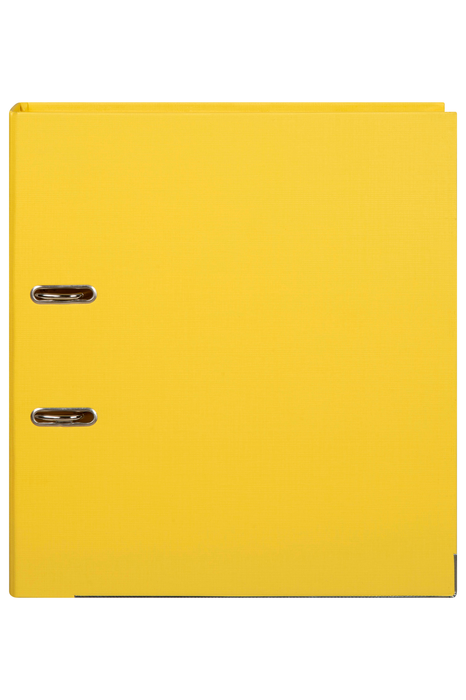 Marbig A4 Polyethylene (PE) Lever Arch File With Linen Finish Cover Lemon AO6601005