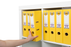 Marbig A4 Polyethylene (PE) Lever Arch File With Linen Finish Cover Lemon AO6601005
