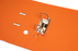 Marbig A4 Polyethylene (PE) Lever Arch File With Linen Finish Cover Orange AO6601006
