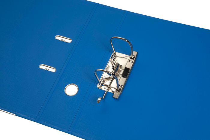 Marbig A4 Polyethylene (PE) Lever Arch File With Linen Finish Cover Royal Blue AO6601031