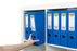 Marbig A4 Polyethylene (PE) Lever Arch File With Linen Finish Cover Royal Blue AO6601031