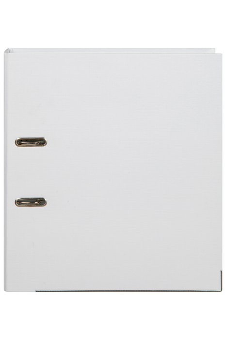 Marbig A4 Polyethylene (PE) Lever Arch File With Linen Finish Cover White AO6601008