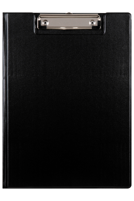 Marbig A4 Polypropylene Clipboard with Flap, Black AO4300002
