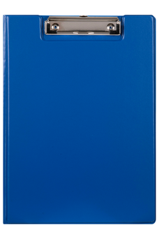 Marbig A4 Polypropylene Clipboard with Flap, Blue AO4300001