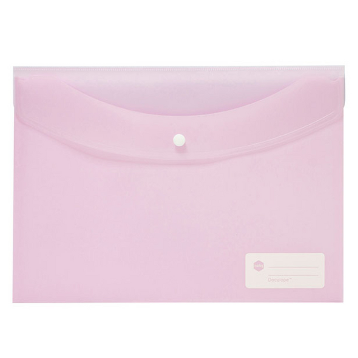 Marbig A4 Polypropylene Doculope Wallet, Assorted Pastel Colours x 12's pack AO2015098