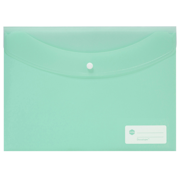 Marbig A4 Polypropylene Doculope Wallet, Assorted Pastel Colours x 12's pack AO2015098