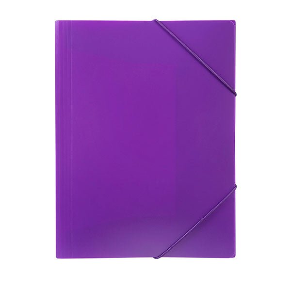 Marbig A4 Polypropylene Document Wallet Purple AO2095119