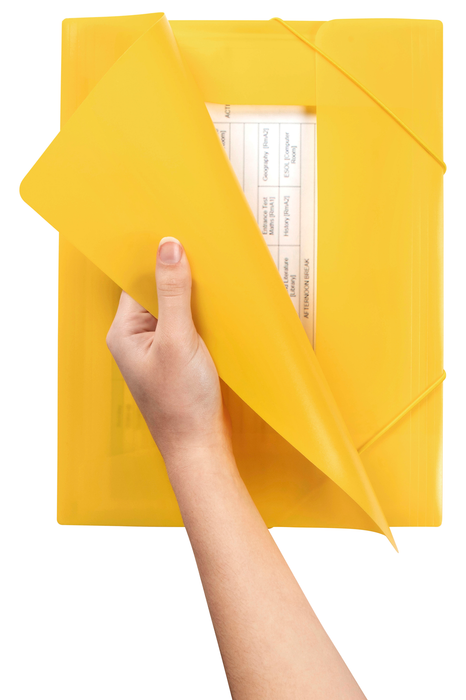 Marbig A4 Polypropylene Document Wallet Yellow AO2095105