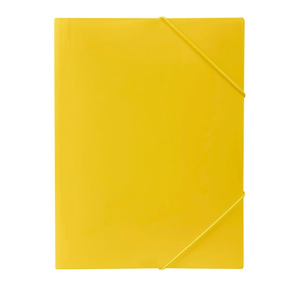 Marbig A4 Polypropylene Document Wallet Yellow AO2095105