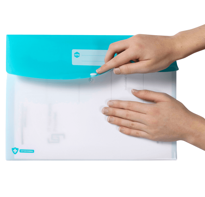 Marbig A4 Professional Antimicrobial Polyprop Doculope Document Wallet AO2015201